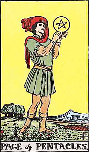 Princess Page Of Disks Pentacles Tarot Card Meaning